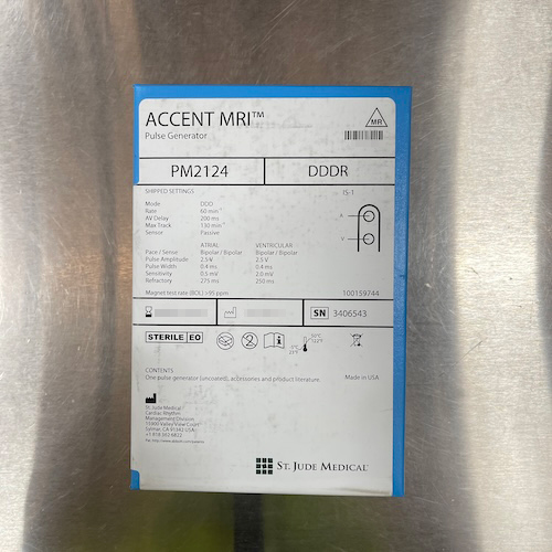 圣犹达植入式心脏起搏器 PM2124