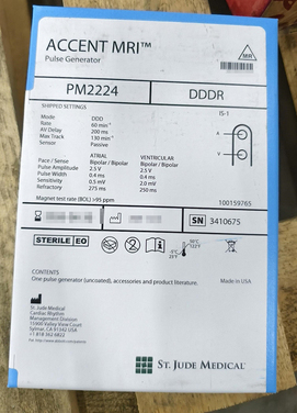圣犹达 植入式心脏起搏器 PM2224