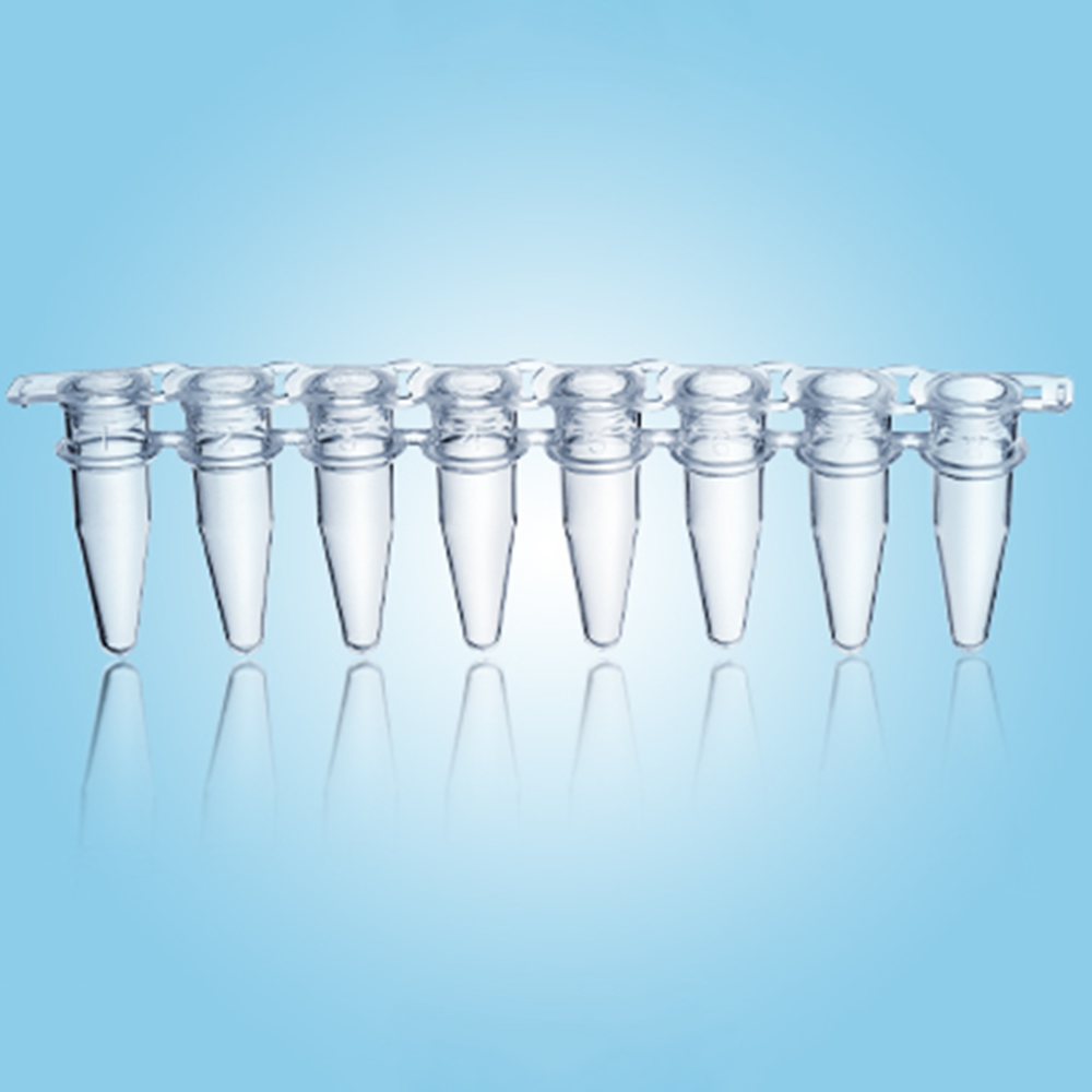 0.2mL PCR 8联管(含管盖) BSH76S1B 125套/盒,12盒/箱