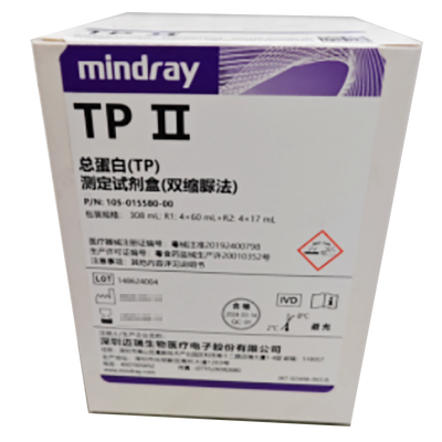 迈瑞 总蛋白(TP)测定试剂盒(双缩脲法) 308mL: R1:4×60mL+R2:4×17mL