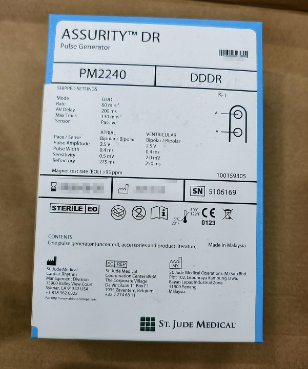 植入式心脏起搏器 PM2240