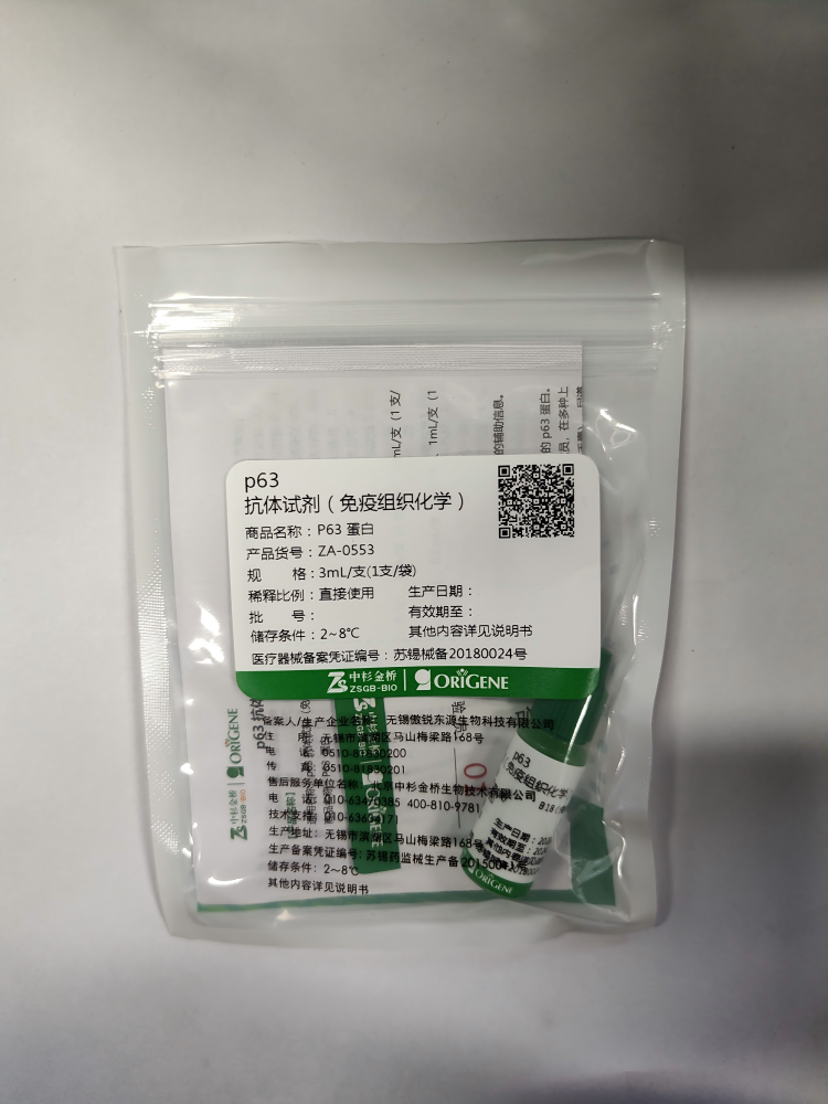 p63抗体试剂(免疫组织化学) 工作液:3mL/支(1支/袋)