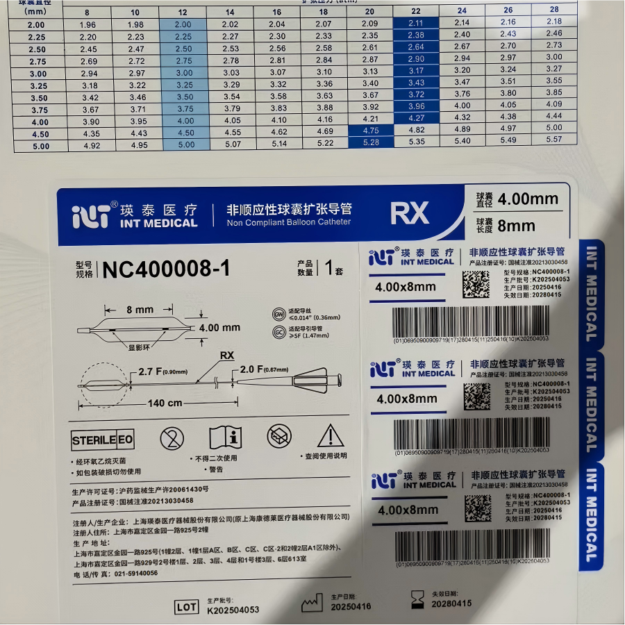 非顺应性球囊扩张导管 NC400008-1