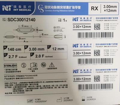 瑛泰 冠状动脉棘突球囊扩张导管 SDC30012140