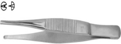新华医疗组织镊 140,1×2 钩