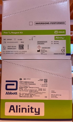 雅培 游离甲状腺素测定试剂盒(化学发光微粒子免疫检测法) Alinity:2×600 测试/盒
