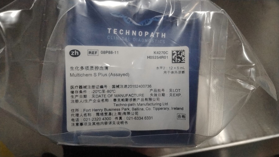 泰克帕斯生化多项质控血清 雅培平台:水平2:12×5 mL Alinity c