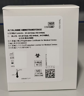 贝克曼 丙氨酸氨基转移酶测定试剂盒(乳酸脱氢酶法) R1:4×12mL+R2:4×6mL 注:测试数 R1:4×12mL+R2:4×6mL,4×210测试,适用仪器AU5800