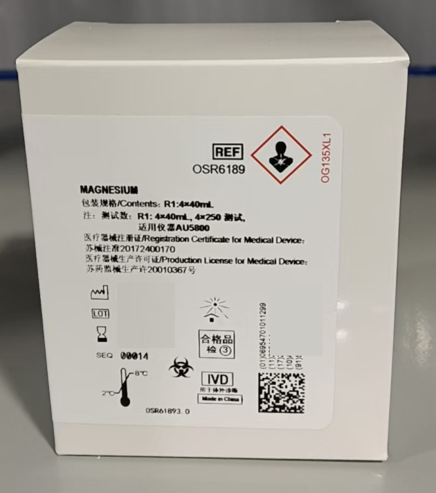 贝克曼镁测定试剂盒(二甲苯胺蓝法) R1:4×40mL 注:测试数:R1:4×40mL,4×250测试,适用仪器AU5800
