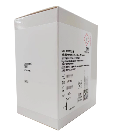 贝克曼胆碱酯酶测定试剂盒(丁酰硫代胆碱底物法) R1:4×30mL+R2:4×6mL 注:测试数R1:4×30mL+R2:4×6mL,4×300测试,适用仪器AU5800