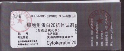 安必平 细胞角蛋白20抗体试剂(免疫组织化学) 3.0ml/瓶(B)