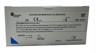 贝克曼 糖类抗原15-3校准品 校准品0(S0):1.5mL×1,校准品1(S1):1.5mL×1,校准品2(S2):1.5mL×1,校准品3(S3):1.5mL×1,校准品4(S4):1.5mL×1,校准品5(S5):1.5mL×1.