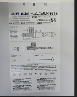 一体式人工血管术中支架系统 PBFF242824240