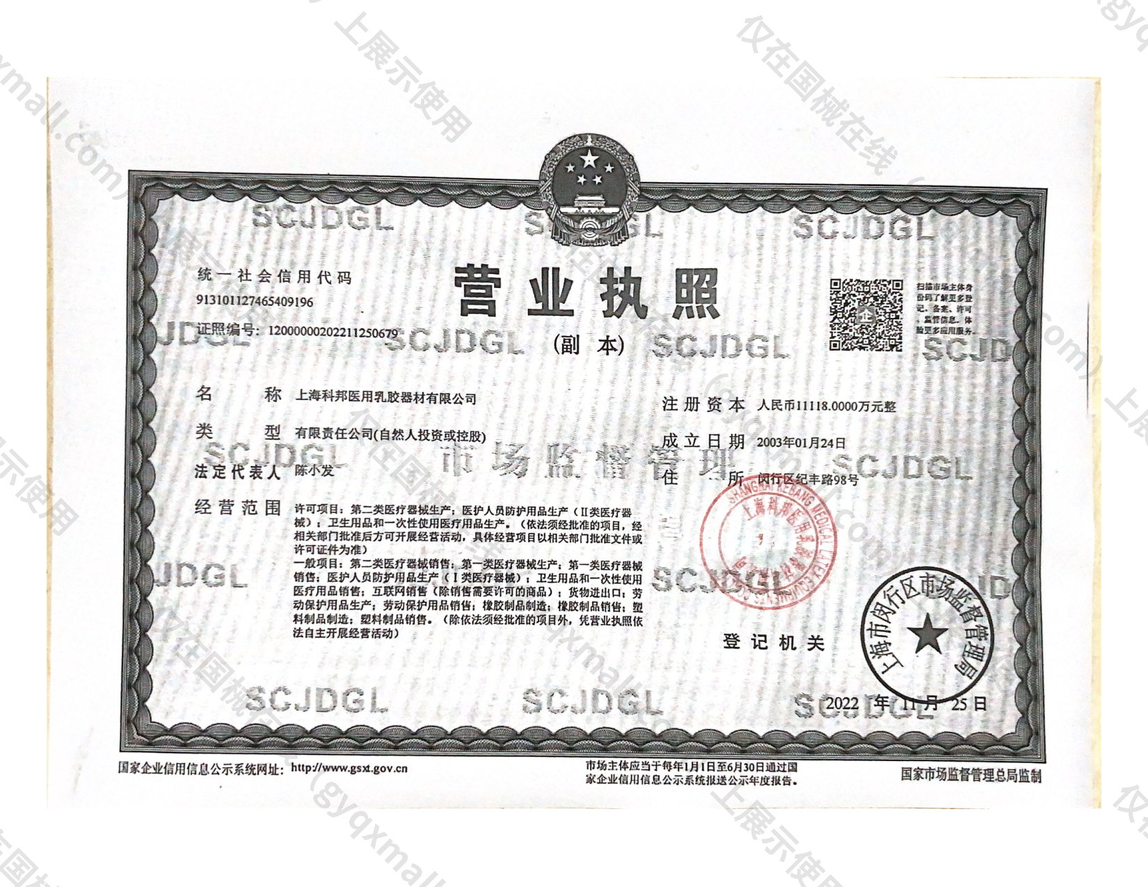 营业执照-913101127465409196