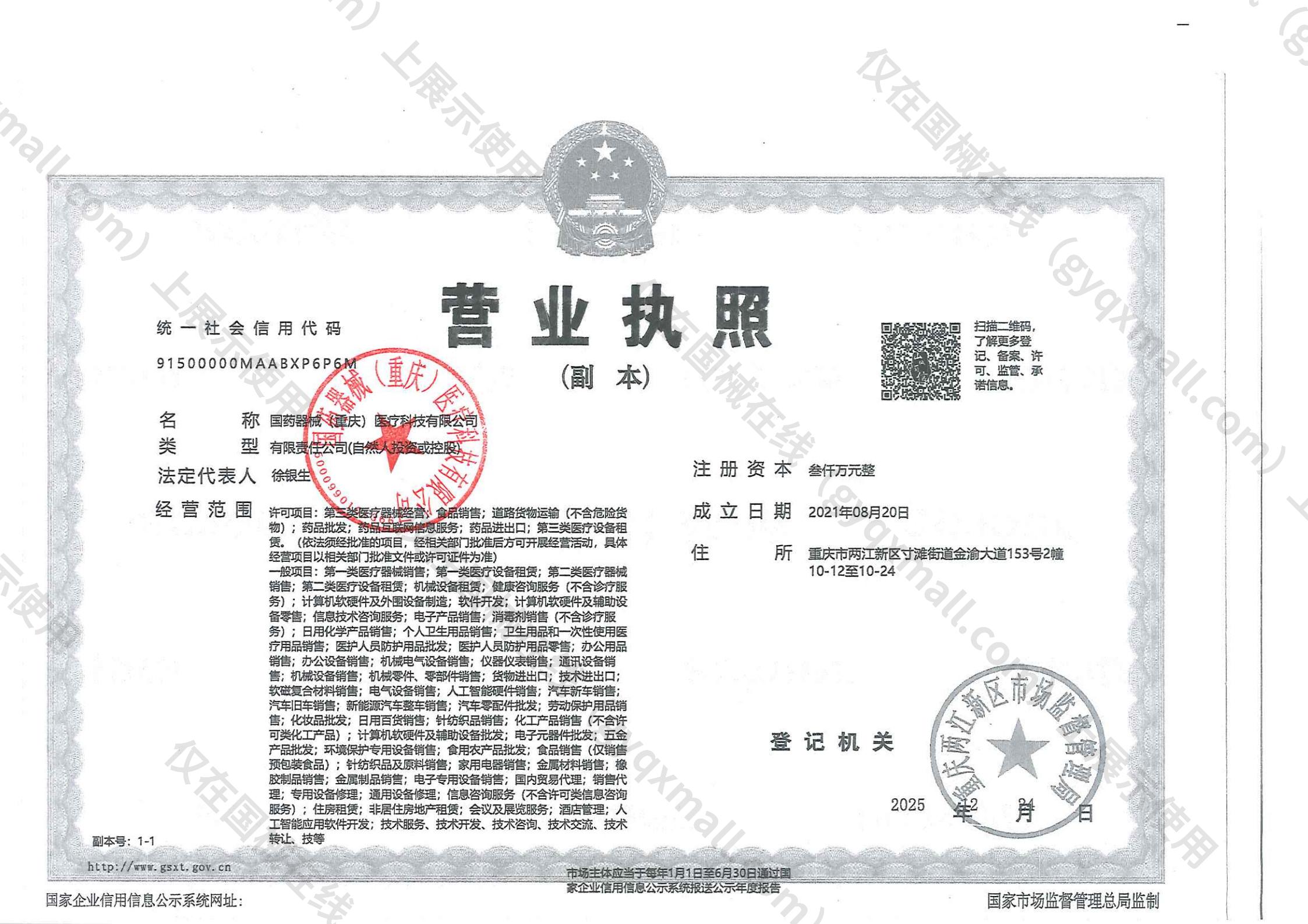 营业执照-91500000MAABXP6P6M